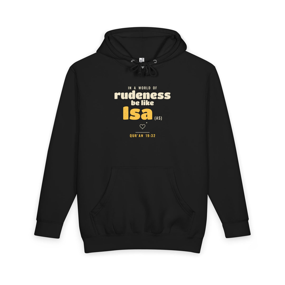 Be Like Isa (AS) Heavyweight Premium Heavyweight Hoodie in Black – AdabStars