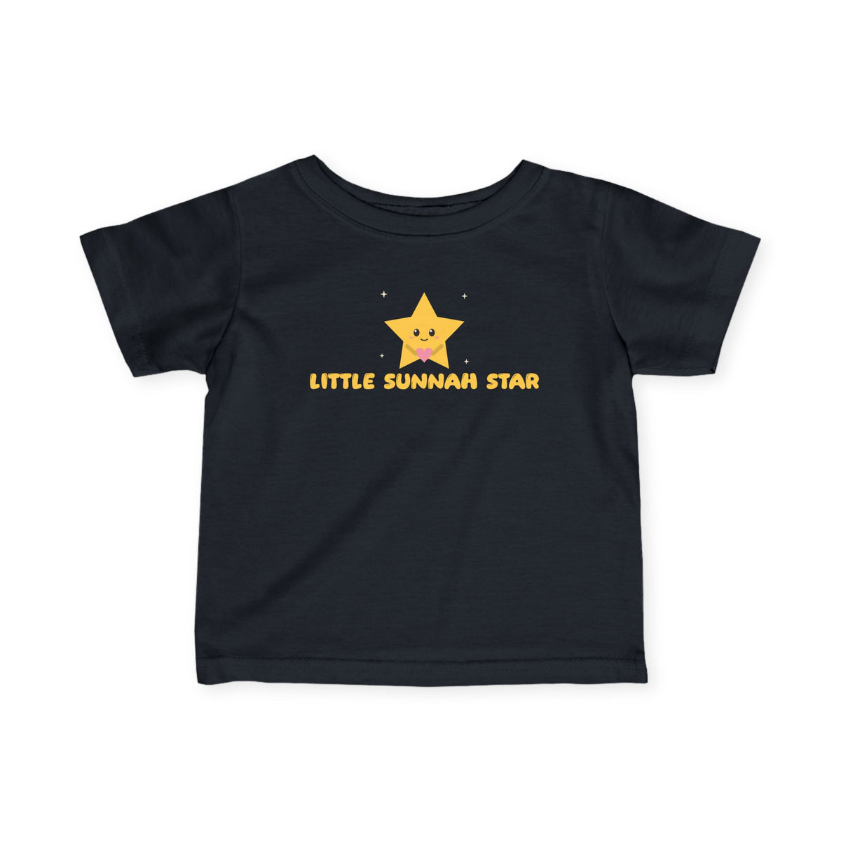 Little Sunnah Star Islamic Baby T-Shirt in Black – AdabStars