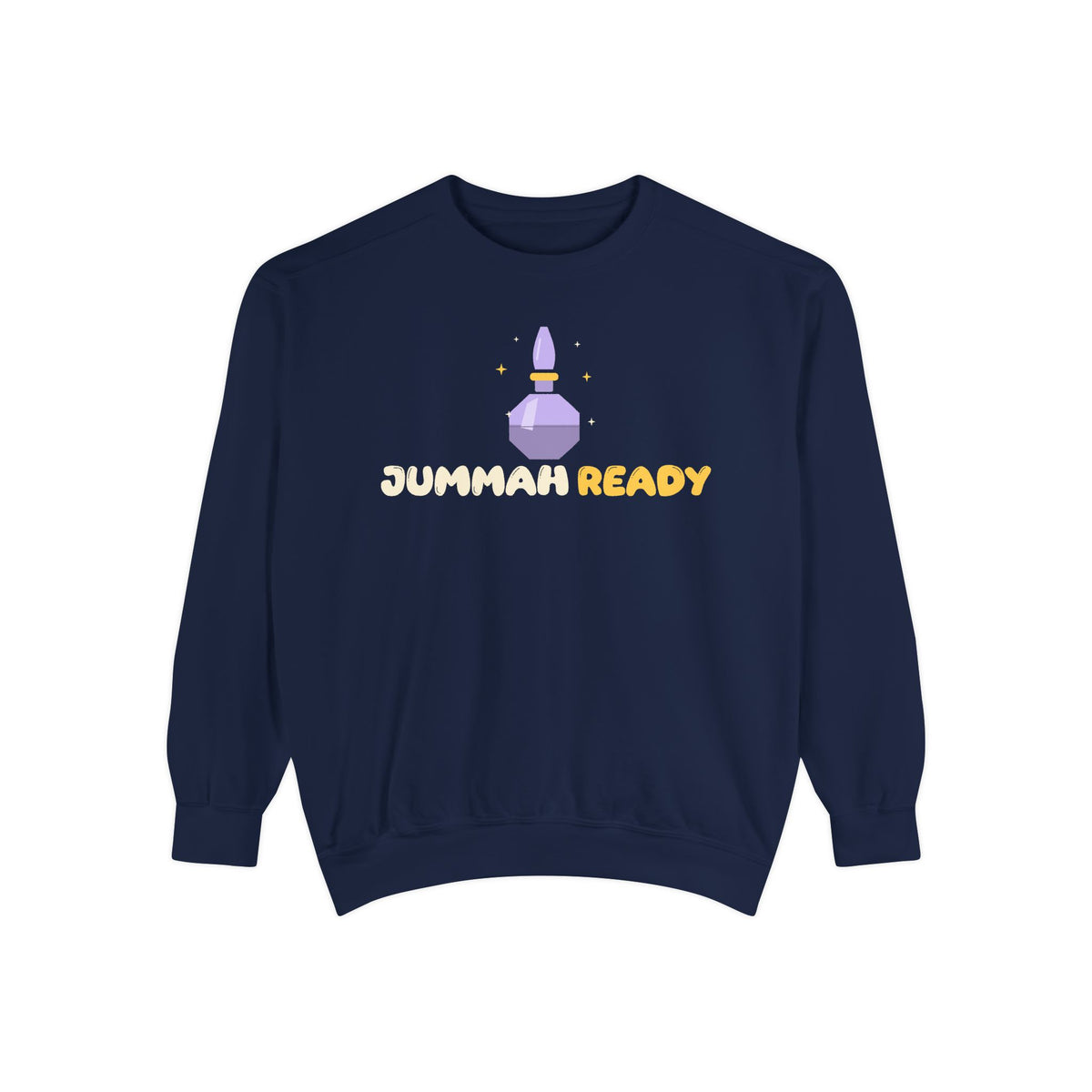Jummah Ready Islamic Premium Sweatshirt in True Navy – AdabStars