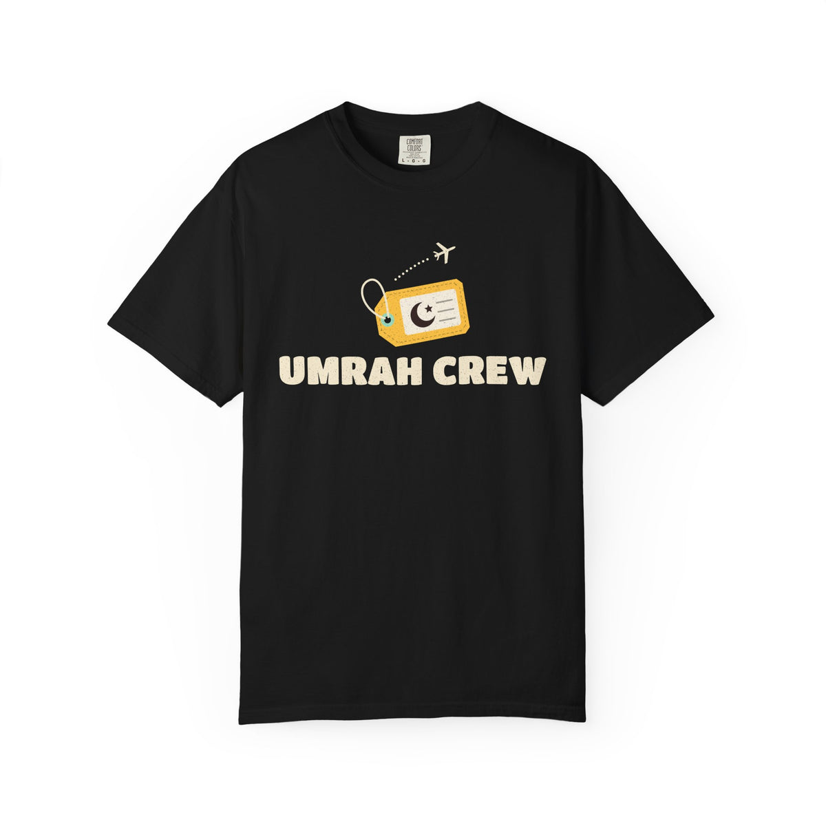 Umrah Crew Heavyweight T-Shirt in Black – AdabStars