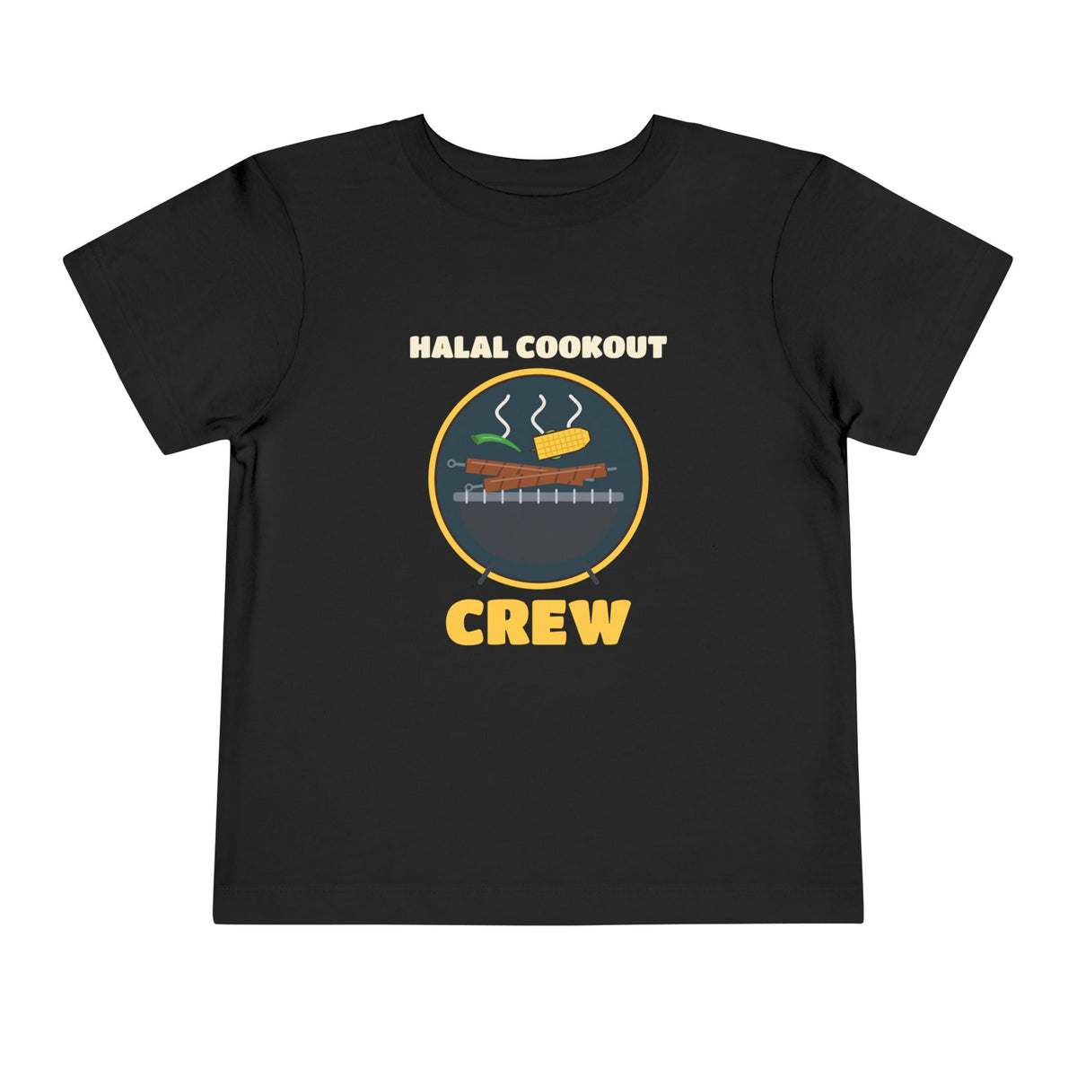 Halal Cookout Crew Toddler T-Shirt in Black – AdabStars