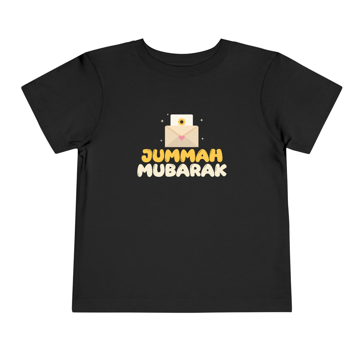 Jummah Mubarak Envelope Islamic Toddler T-Shirt in Black – AdabStars