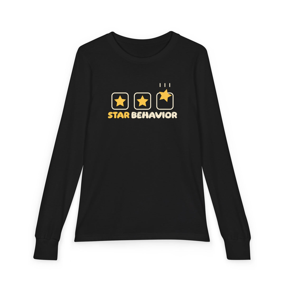 Star Behavior Ramadan Kids Long Sleeve Shirt | Kids Adab Good Manners Reward Chart Muslim | AdabStars Islamic Kids Apparel