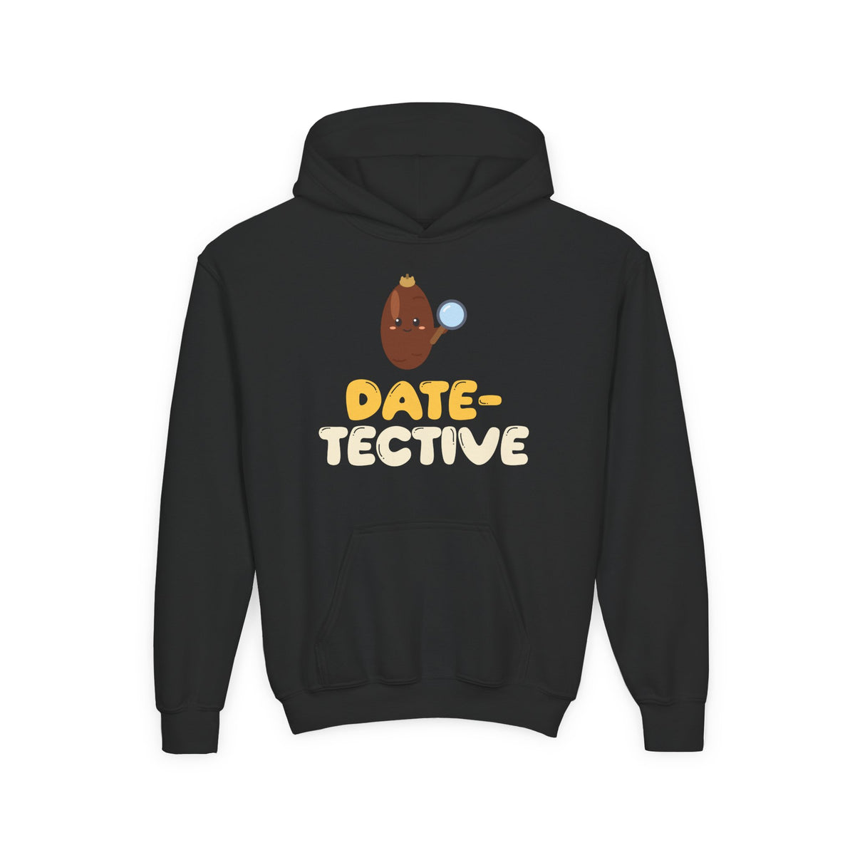 Date Tective Ramadan Kids Hoodie | Ramadan Kids Detective Fruit Magnifier Pun | AdabStars Islamic Kids Apparel