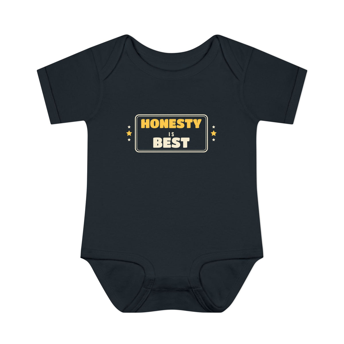 Honesty Is Best Islamic Baby Bodysuit in Black – AdabStars