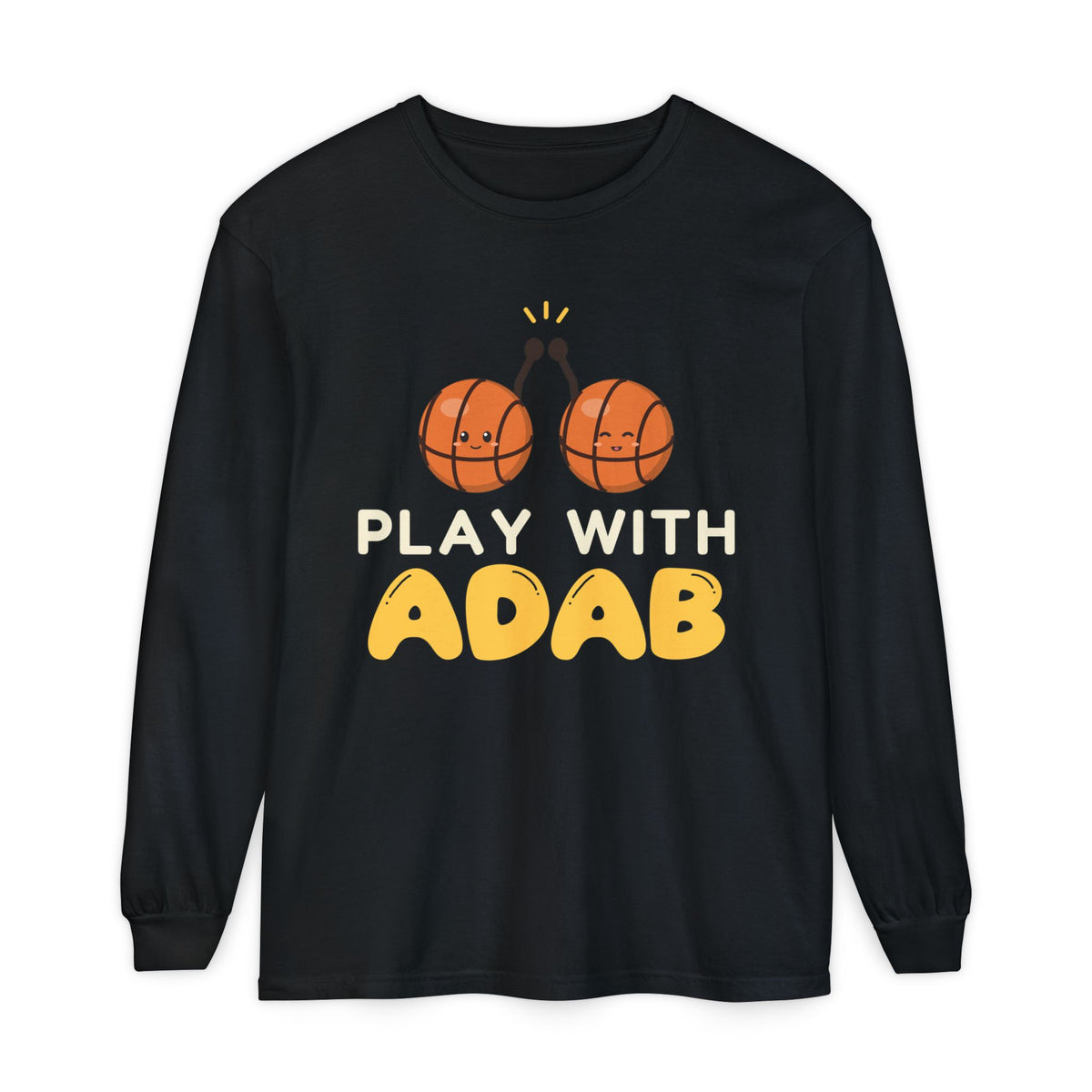 Play With Adab Muslim Long Sleeve Shirt | Muslim Kids Basketball Play With Adab Good Manners Team | AdabStars Islamic Kids Apparel
