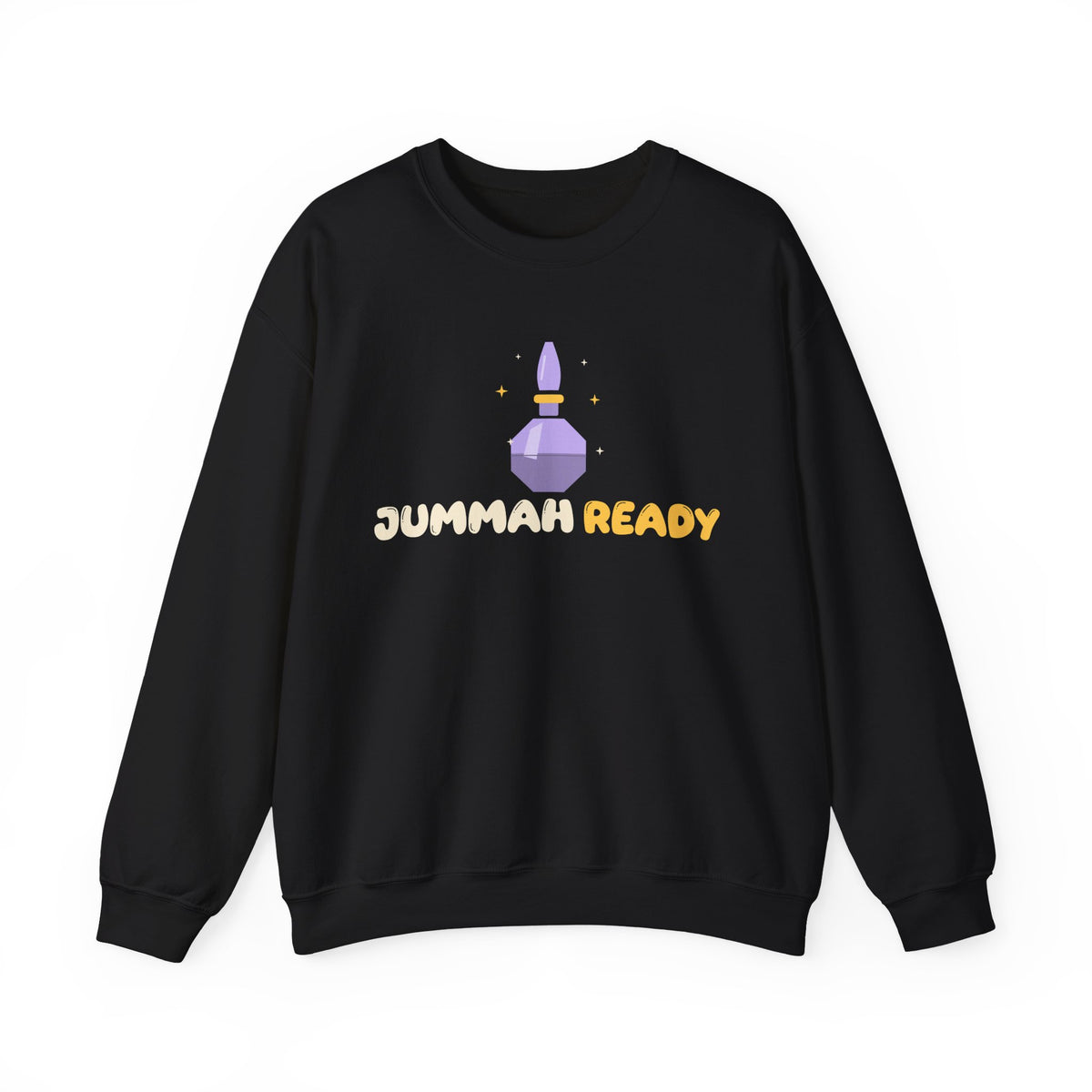 Jummah Ready Islamic Crewneck Sweatshirt in Black – AdabStars