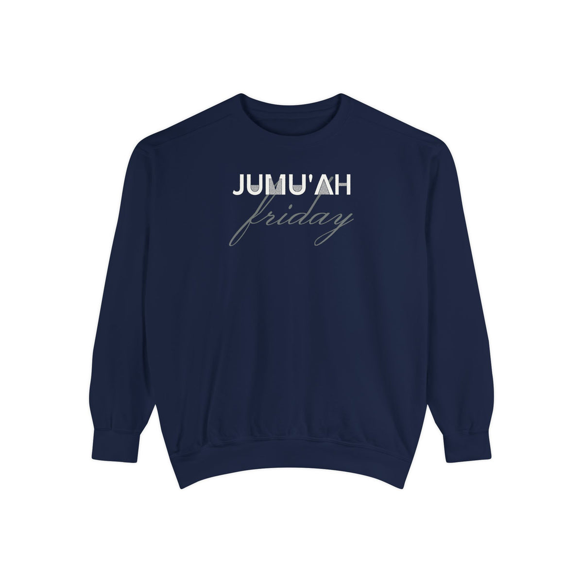 Jumu'ah Friday Islamic Premium Sweatshirt in True Navy – AdabStars