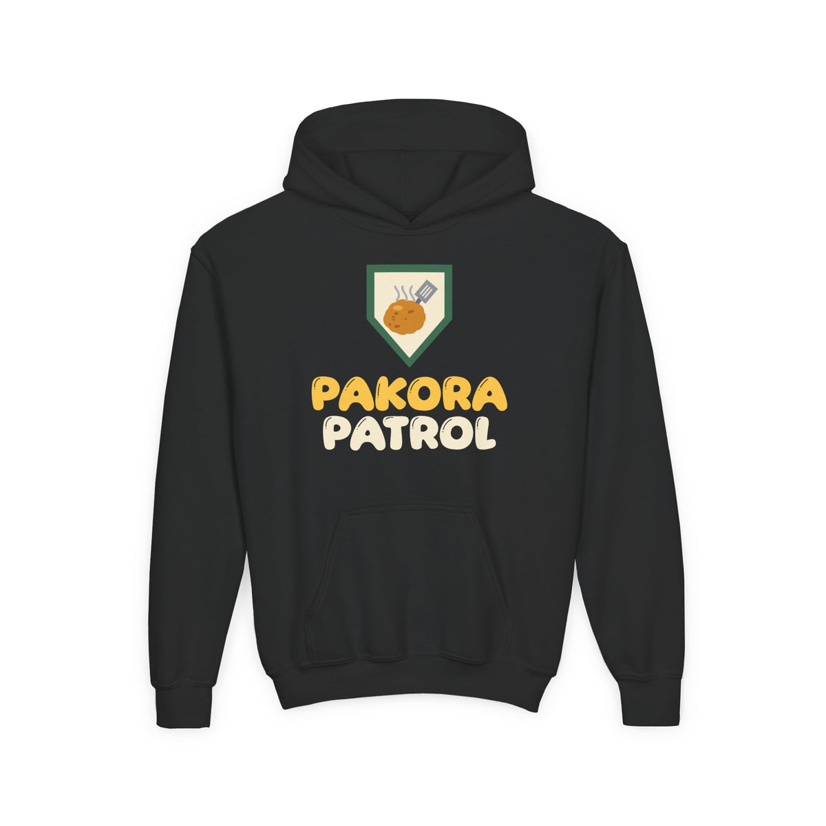 Pakora Patrol Ramadan Kids Hoodie | Ramadan Iftar Kids Desi Food Fried Squad | AdabStars Islamic Kids Apparel
