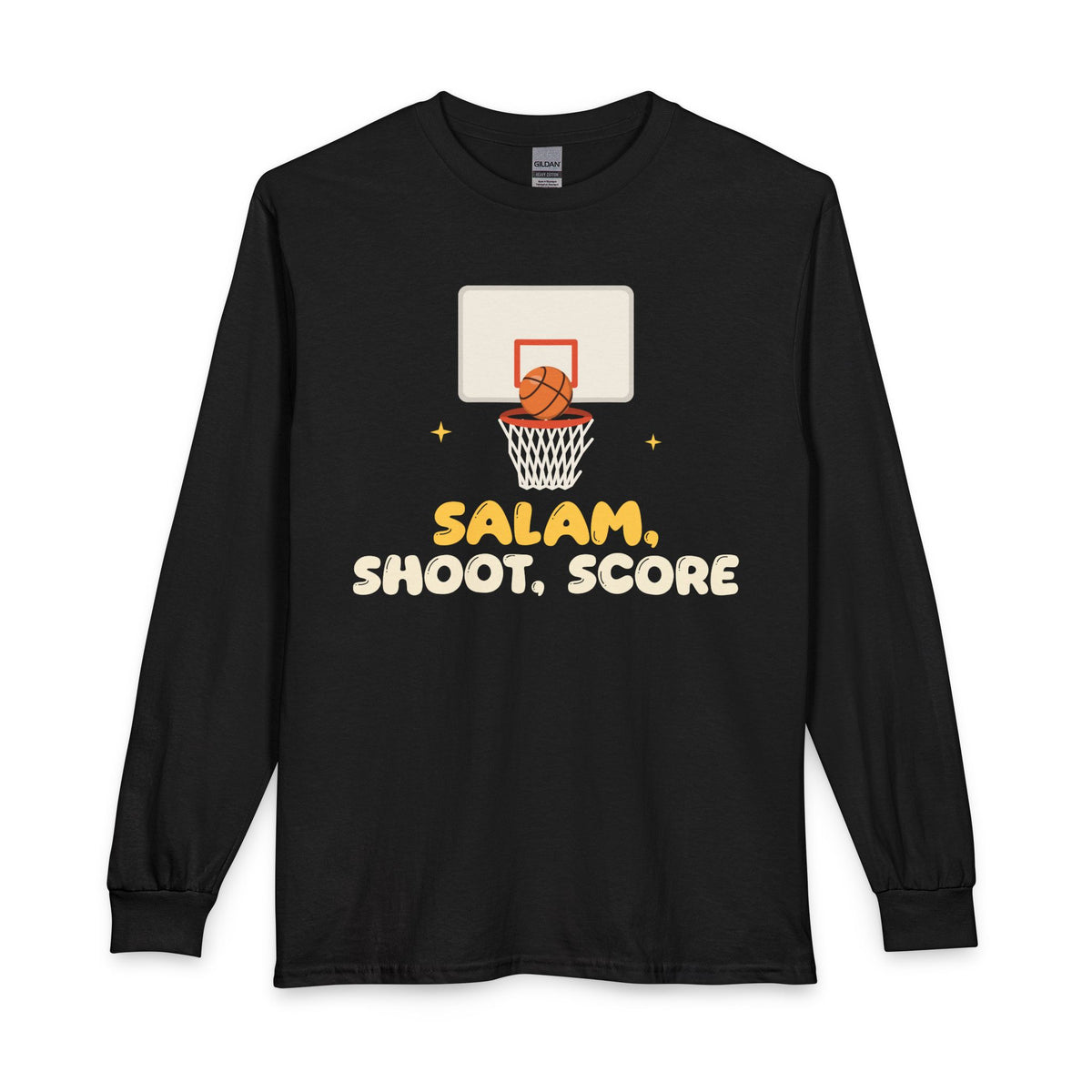 Salam, Shoot, Score Muslim Long Sleeve Shirt in Black – AdabStars