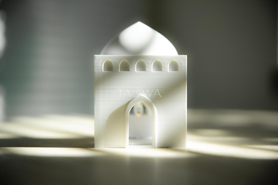Barakah Collection | Set of 3 Mini Masjid Lanterns - Islamic Home Decor | Manara Mansion, Zayed Courtyard, Mihrab Palace