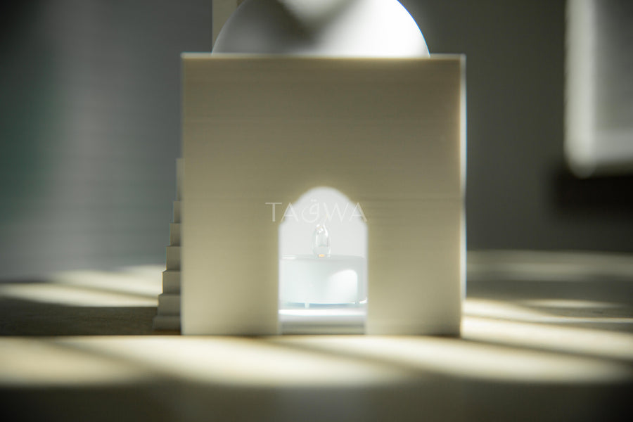Barakah Collection | Set of 3 Mini Masjid Lanterns - Islamic Home Decor | Manara Mansion, Zayed Courtyard, Mihrab Palace