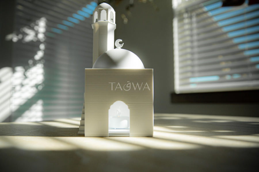 Barakah Collection | Set of 3 Mini Masjid Lanterns - Islamic Home Decor | Manara Mansion, Zayed Courtyard, Mihrab Palace