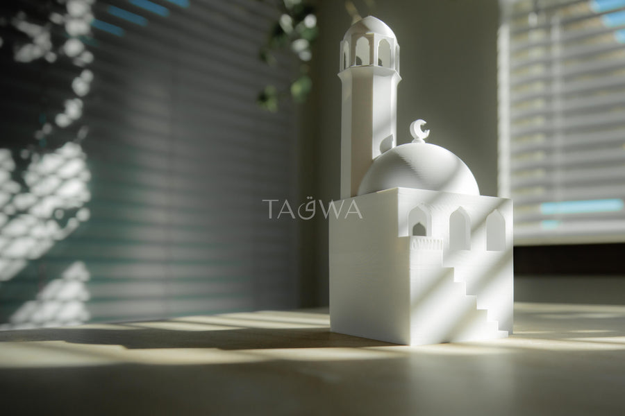 Barakah Collection | Set of 3 Mini Masjid Lanterns - Islamic Home Decor | Manara Mansion, Zayed Courtyard, Mihrab Palace