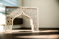 Mini Islamic Arch Mihrab Decor back view – Taqwa Arts
