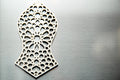 Nalain Shareef Islamic Art Wall/Fridge Magnet - White/Iridium Gold/Black – Taqwa Arts