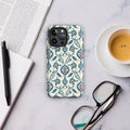 Arabesque Ottoman Garden Floral Design Phone Case for iPhone® back view – Taqwa Arts