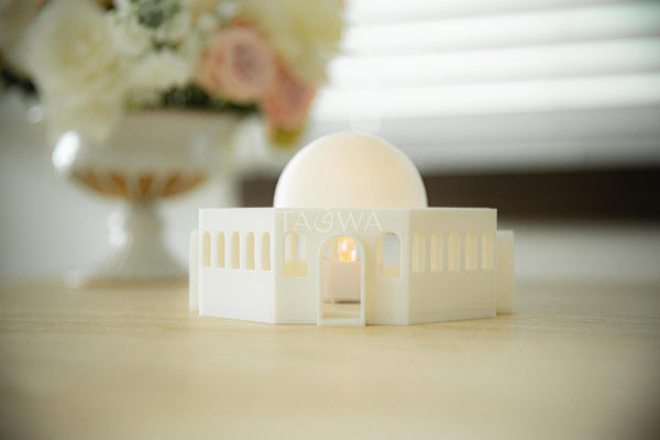 Mini Masjid Al-Aqsa (Dome of the Rock) Lantern | Modern Islamic Centerpiece