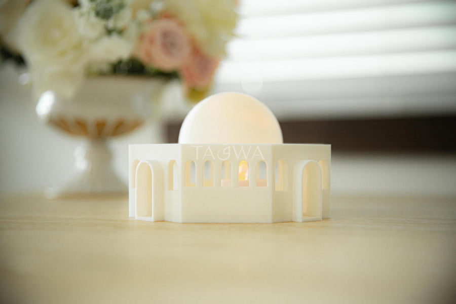 Mini Masjid Al-Aqsa (Dome of the Rock) Lantern | Modern Islamic Centerpiece