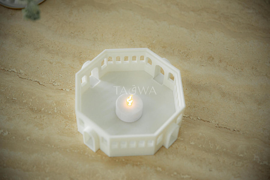 Mini Masjid Al-Aqsa (Dome of the Rock) Lantern | Modern Islamic Centerpiece