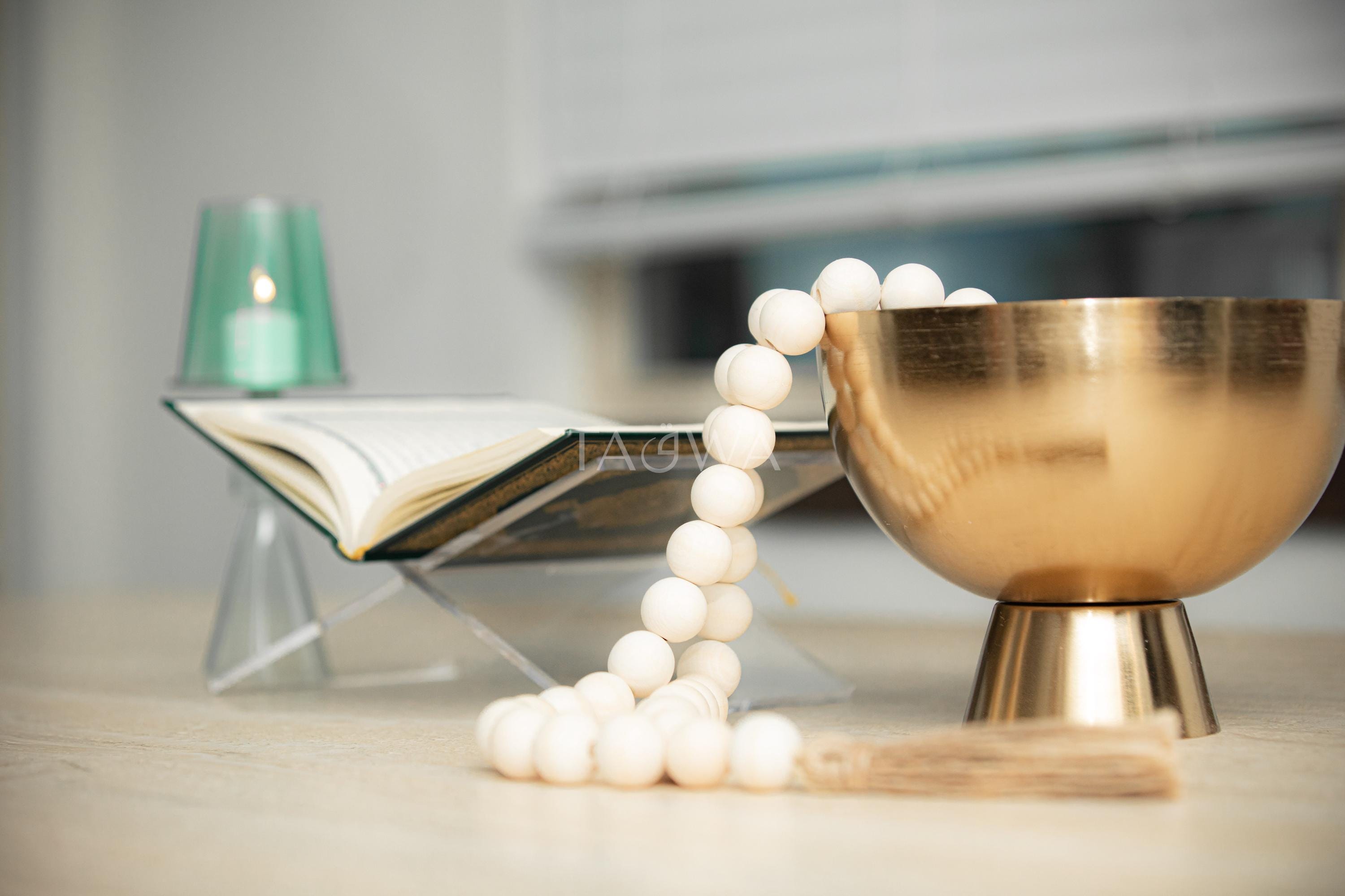 XL Boho Wood Bead Garland • Rustic Farmhouse Wall Decor • Giant Decorative Tasbih • Oversized Prayer Beads • Modern Islamic Home Decor