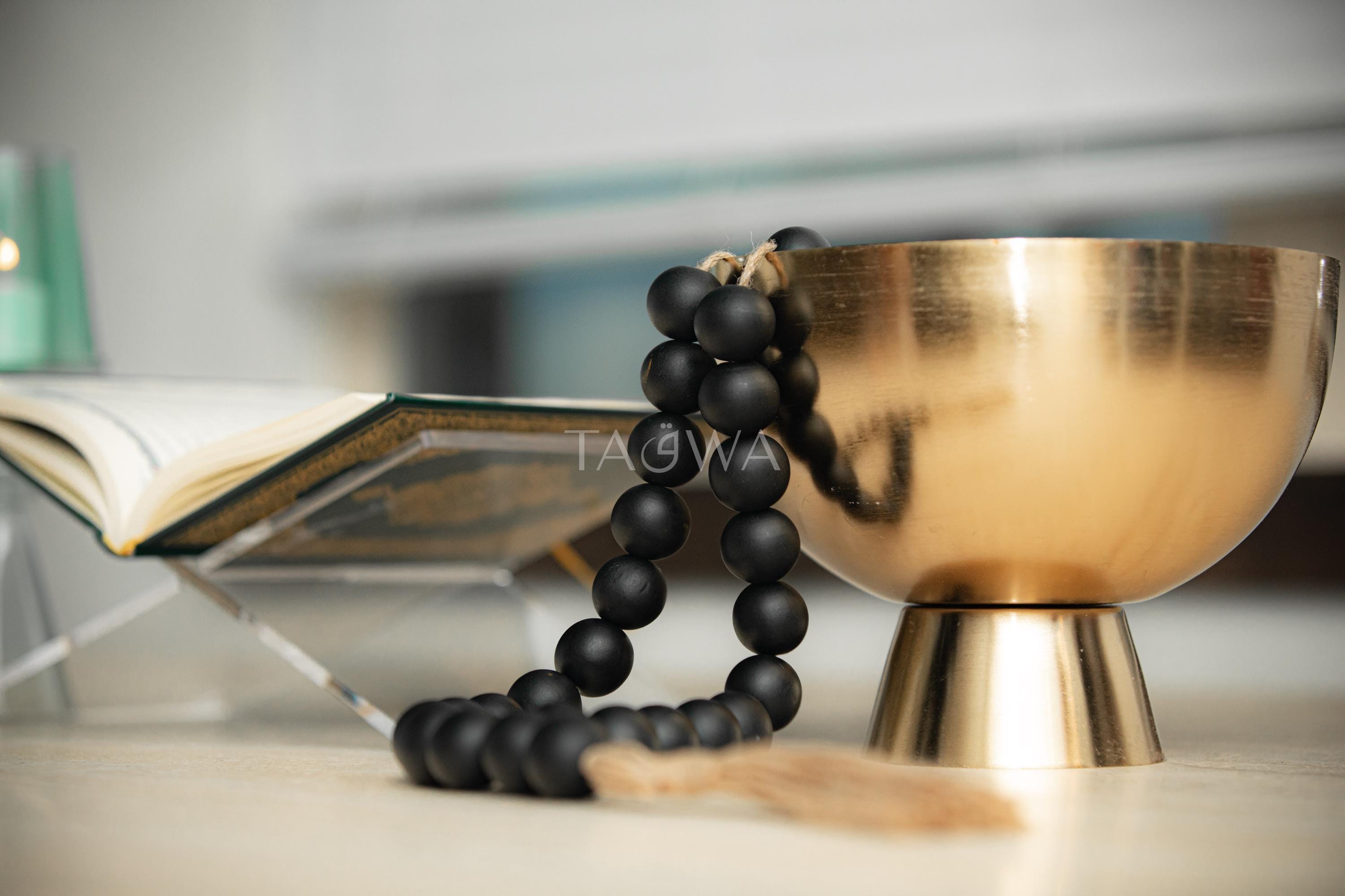 XL Boho Wood Bead Garland • Rustic Farmhouse Wall Decor • Giant Decorative Tasbih • Oversized Prayer Beads • Modern Islamic Home Decor