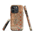 Persian Carpet-Inspired MagSafe® Tough Case for iPhone® close-up – Taqwa Arts