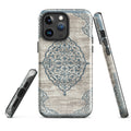 Ottoman-Inspired Floral Medallion MagSafe® Tough Case for iPhone® lifestyle shot – Taqwa Arts