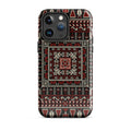 Palestinian Tatreez Embroidery MagSafe® Tough Case for iPhone® lifestyle shot – Taqwa Arts