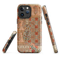 Persian Carpet-Inspired MagSafe® Tough Case for iPhone® back view – Taqwa Arts