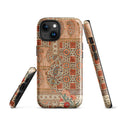 Persian Carpet-Inspired MagSafe® Tough Case for iPhone® back view – Taqwa Arts