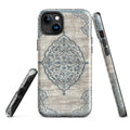 Ottoman-Inspired Floral Medallion MagSafe® Tough Case for iPhone® back view – Taqwa Arts