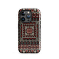 Palestinian Tatreez Embroidery MagSafe® Tough Case for iPhone® back view – Taqwa Arts