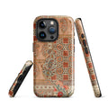 Persian Carpet-Inspired MagSafe® Tough Case for iPhone® back view – Taqwa Arts