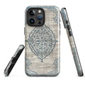 Ottoman-Inspired Floral Medallion MagSafe® Tough Case for iPhone® back view – Taqwa Arts