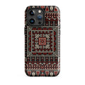 Palestinian Tatreez Embroidery MagSafe® Tough Case for iPhone® back view – Taqwa Arts