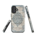 Ottoman-Inspired Floral Medallion MagSafe® Tough Case for iPhone® back view – Taqwa Arts