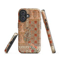 Persian Carpet-Inspired MagSafe® Tough Case for iPhone® back view – Taqwa Arts