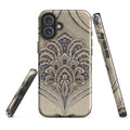 Mandala Bloom MagSafe® Tough Case for iPhone® back view – Taqwa Arts
