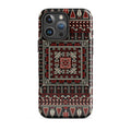 Palestinian Tatreez Embroidery MagSafe® Tough Case for iPhone® back view – Taqwa Arts