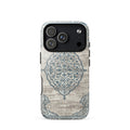 Ottoman-Inspired Floral Medallion MagSafe® Tough Case for iPhone® back view – Taqwa Arts