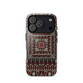 Palestinian Tatreez Embroidery MagSafe® Tough Case for iPhone® back view – Taqwa Arts