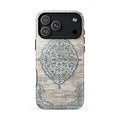 Ottoman-Inspired Floral Medallion MagSafe® Tough Case for iPhone® back view – Taqwa Arts