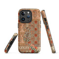 Persian Carpet-Inspired MagSafe® Tough Case for iPhone® back view – Taqwa Arts