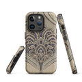 Mandala Bloom MagSafe® Tough Case for iPhone® back view – Taqwa Arts