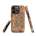 Persian Carpet-Inspired MagSafe® Tough Case for iPhone® back view – Taqwa Arts