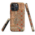 Persian Carpet-Inspired MagSafe® Tough Case for iPhone® back view – Taqwa Arts