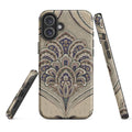 Mandala Bloom MagSafe® Tough Case for iPhone® back view – Taqwa Arts