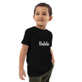 Habibi - Kids 100% Organic cotton kids t-shirt detail view – Taqwa Arts