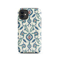 Arabesque Ottoman Garden Floral Design Phone Case for iPhone® back view – Taqwa Arts